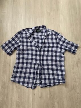 Rodd & Gunn Checkered Short Sleeve Button Up Shirt XXL
